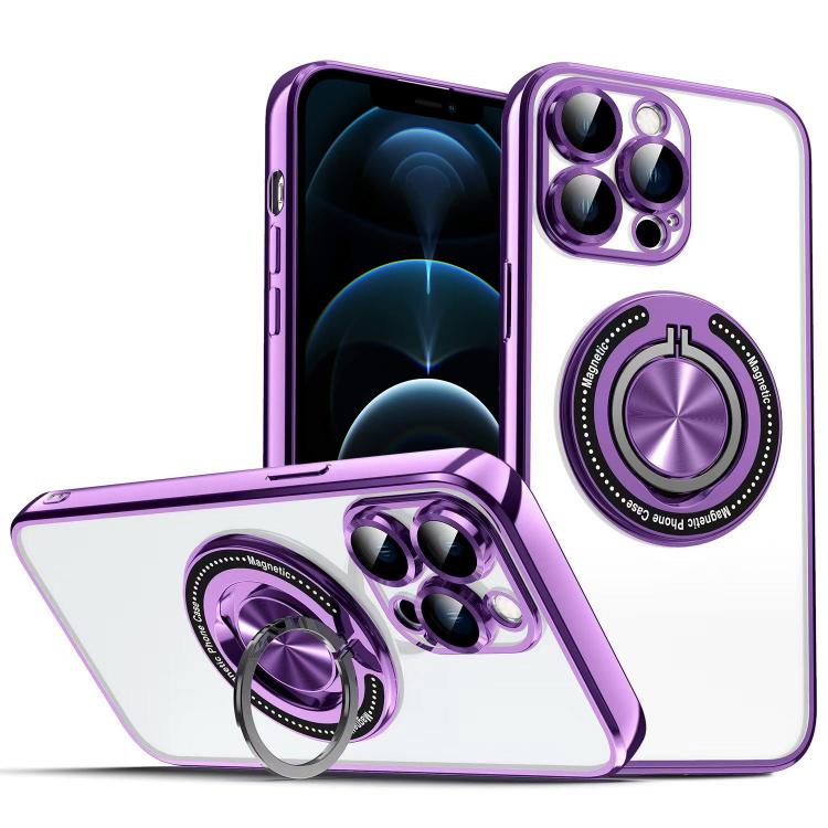 Colorful 360 Invisible Ring MagSafe Phone Case