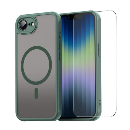 ENKAY Hat-Prince MagSafe Matte Translucent Shockproof Phone Case with Large Arc Edge Film