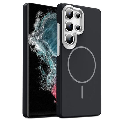 Gold Armor PC Thin Circle MagSafe Shockproof Phone Case