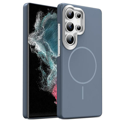 Gold Armor PC Thin Circle MagSafe Shockproof Phone Case