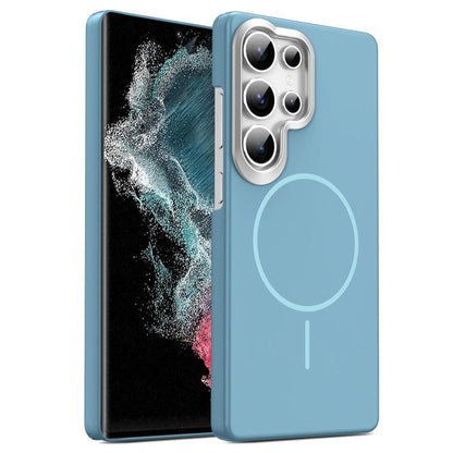 Gold Armor PC Thin Circle MagSafe Shockproof Phone Case