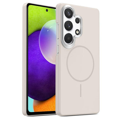 Gold Armor PC Thin Circle MagSafe Shockproof Phone Case