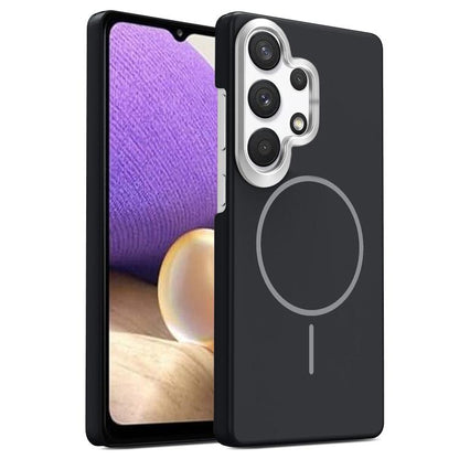 Gold Armor PC Thin Circle MagSafe Shockproof Phone Case