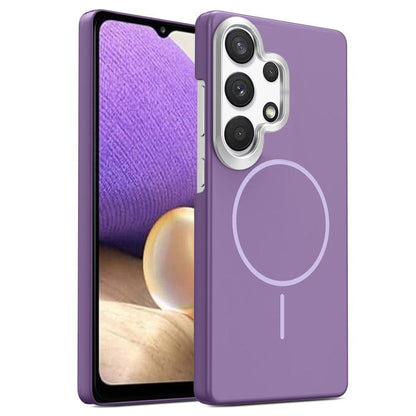 Gold Armor PC Thin Circle MagSafe Shockproof Phone Case