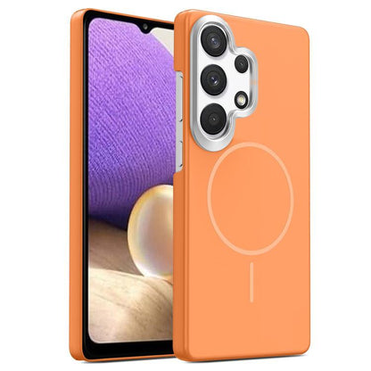 Gold Armor PC Thin Circle MagSafe Shockproof Phone Case