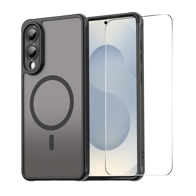 ENKAY Hat-Prince MagSafe Matte Translucent Shockproof Phone Case with 0.18mm High Aluminum-silicon Glass Film