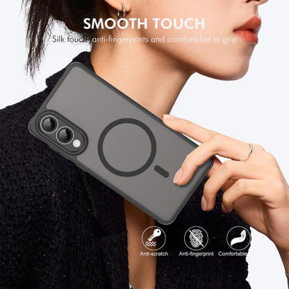 ENKAY Hat-Prince MagSafe Matte Translucent Shockproof Phone Case with 0.18mm High Aluminum-silicon Glass Film