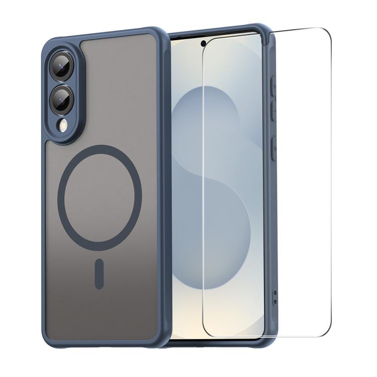 ENKAY Hat-Prince MagSafe Matte Translucent Shockproof Phone Case with 0.18mm High Aluminum-silicon Glass Film