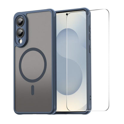 ENKAY Hat-Prince MagSafe Matte Translucent Shockproof Phone Case with 0.18mm High Aluminum-silicon Glass Film