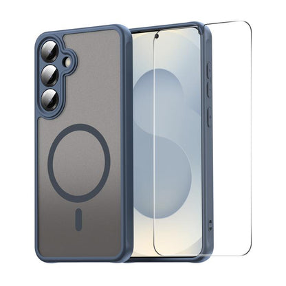 ENKAY Hat-Prince MagSafe Matte Translucent Shockproof Phone Case with 0.18mm High Aluminum-silicon Glass Film