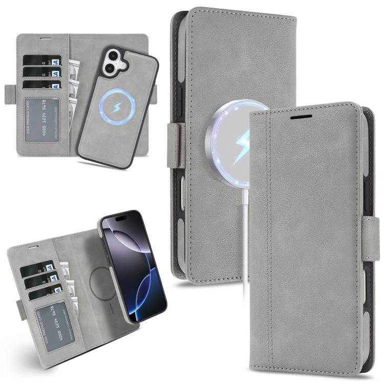 Kalebol Strong Magnetic MagSafe Ring 2 In 1 Split Leather Phone Case