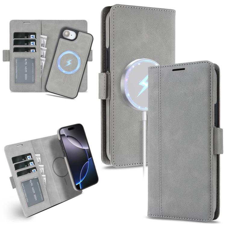 Kalebol Strong Magnetic MagSafe Ring 2 In 1 Split Leather Phone Case