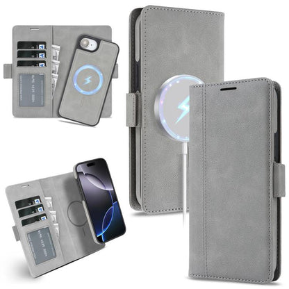 Kalebol Strong Magnetic MagSafe Ring 2 In 1 Split Leather Phone Case