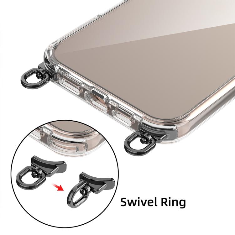 Kalebol Minimalist High Transparency Multi Color Rotating Lanyard Hole Phone Case