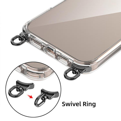 Kalebol Minimalist High Transparency Multi Color Rotating Lanyard Hole Phone Case