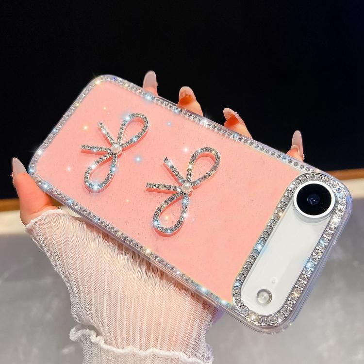 Diamond Glitter Dual Bow-knot Shockproof Phone Case