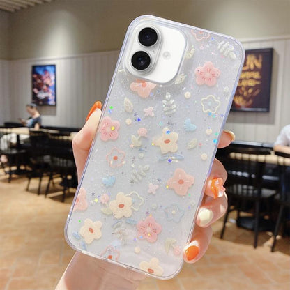 Fresh Small Floral Epoxy TPU Phone Case