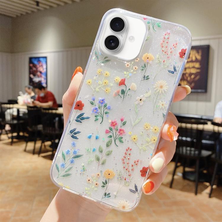 Fresh Small Floral Epoxy TPU Phone Case