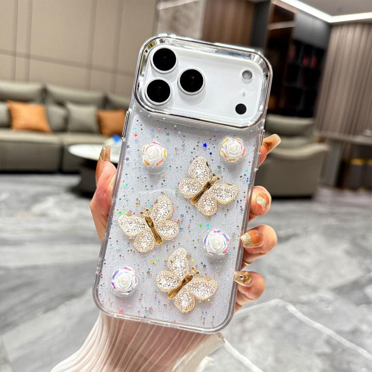 Glitter 3D Butterfly TPU Phone Case