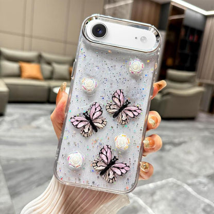 Glitter 3D Butterfly TPU Phone Case