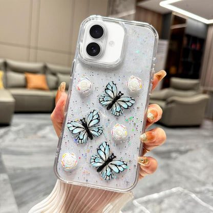 Glitter 3D Butterfly TPU Phone Case