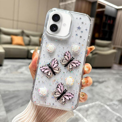 Glitter 3D Butterfly TPU Phone Case