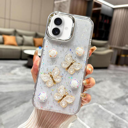 Glitter 3D Butterfly TPU Phone Case