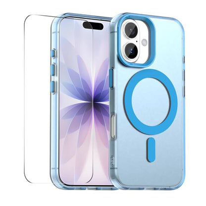 ENKAY Hat-Prince MagSafe Candy Color Phone Case with Thick Adhesive Glass Film